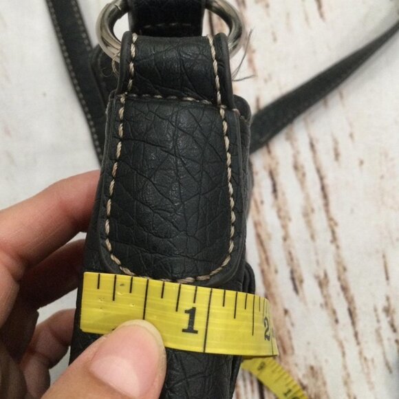 Women's Nine West Black Crossbody Bag Small Faux Leather - Picture 4 of 5